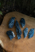 Cianita Negra Natural en Abanico (escoba de bruja)– Mineral de Protección y Limpieza Energética