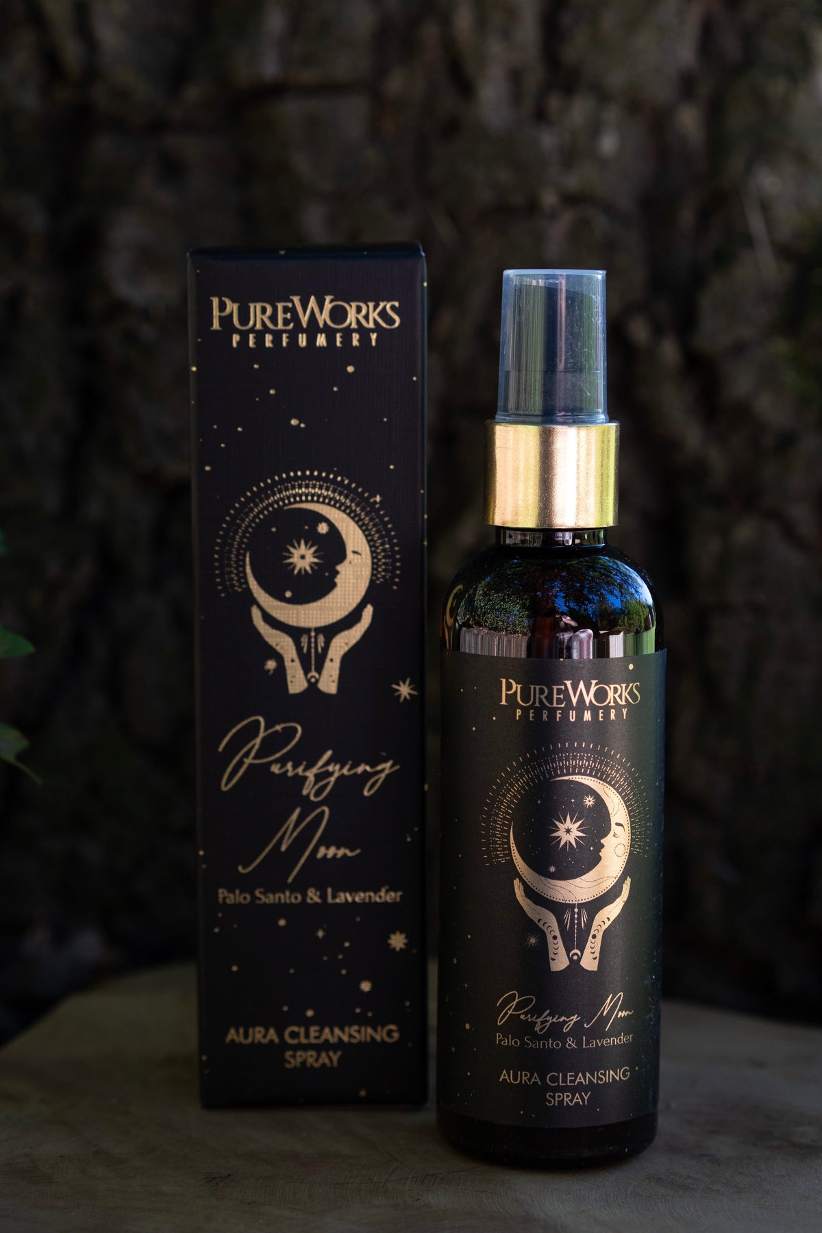 Spray Limpiador de Aura "Purifying Moon" - Palo Santo y Lavanda