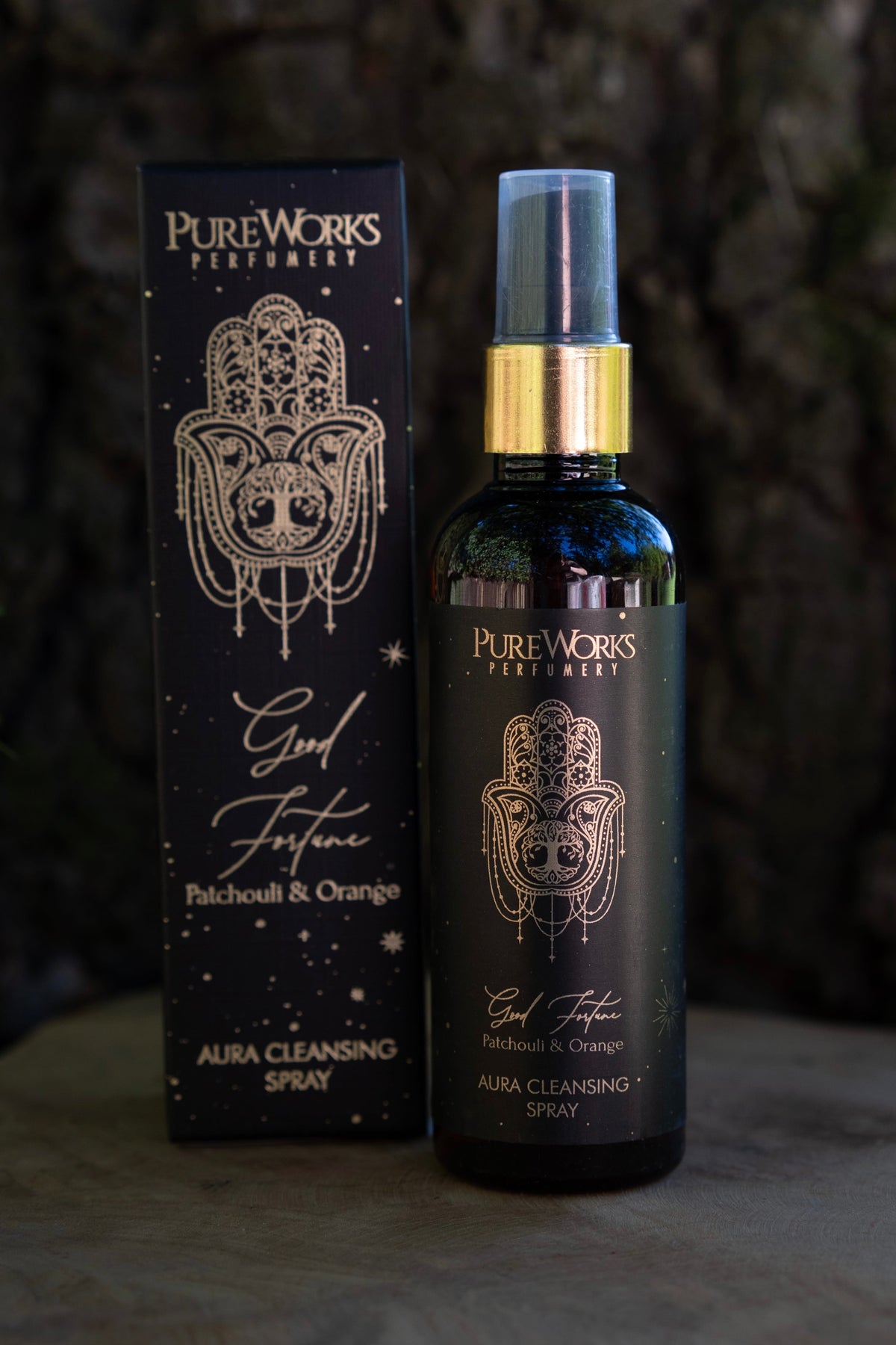 Spray Limpiador de Aura "Good Fortune" - Pachulí y Naranja