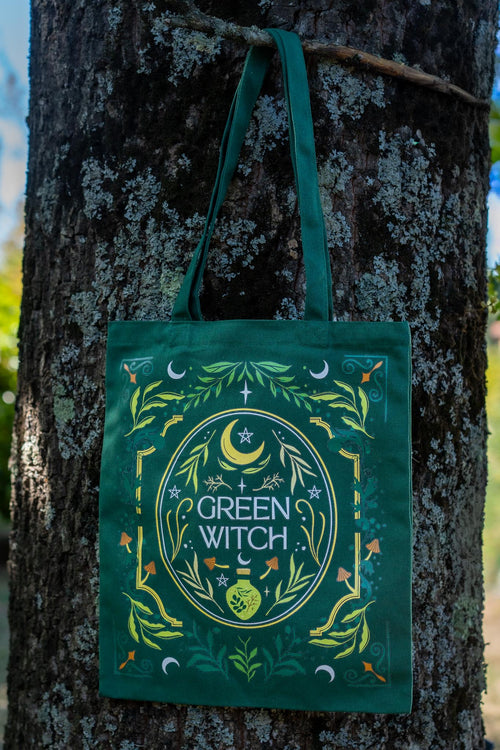 Bolsa tote bag verde Green Witch