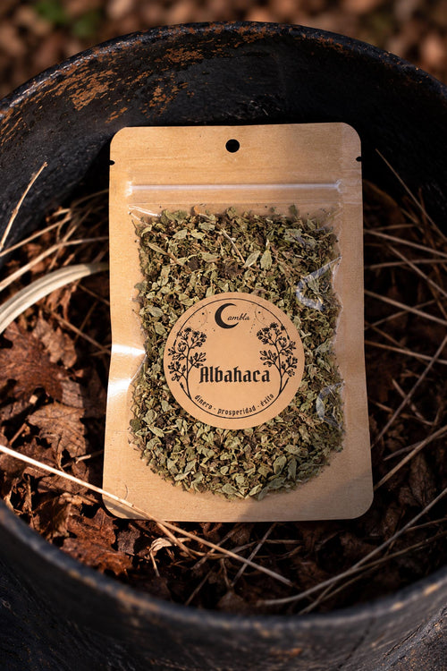 Albahaca seca para rituales, bolsa de 6 g